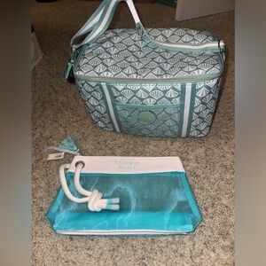 2 pack baby blue Victoria’s Secret purse bag cooler set 🧜🏻‍♀️ 🌊 💧